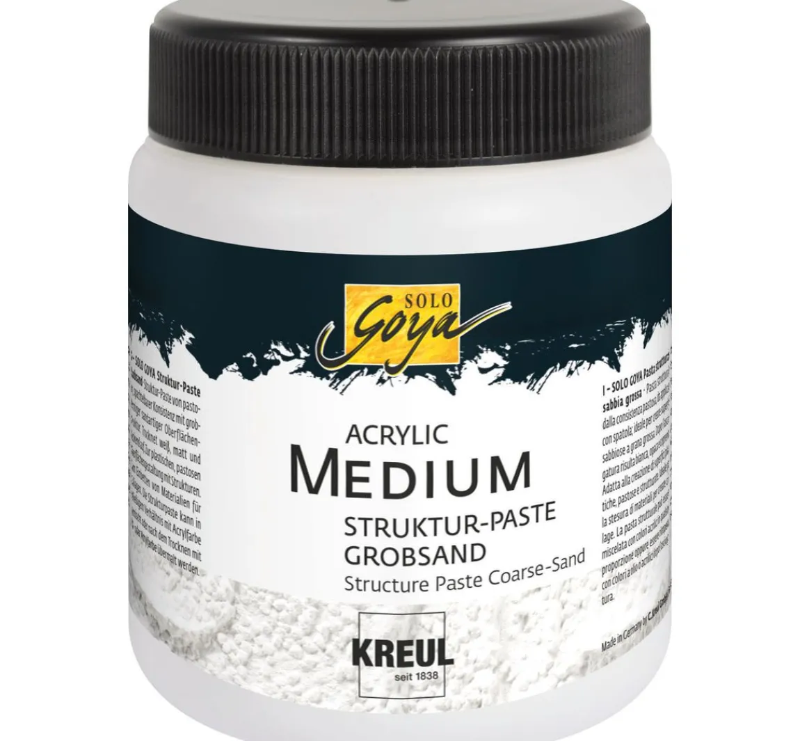 Best Kreul Künstler Acrylic Medium Struktur-Paste Grobsand