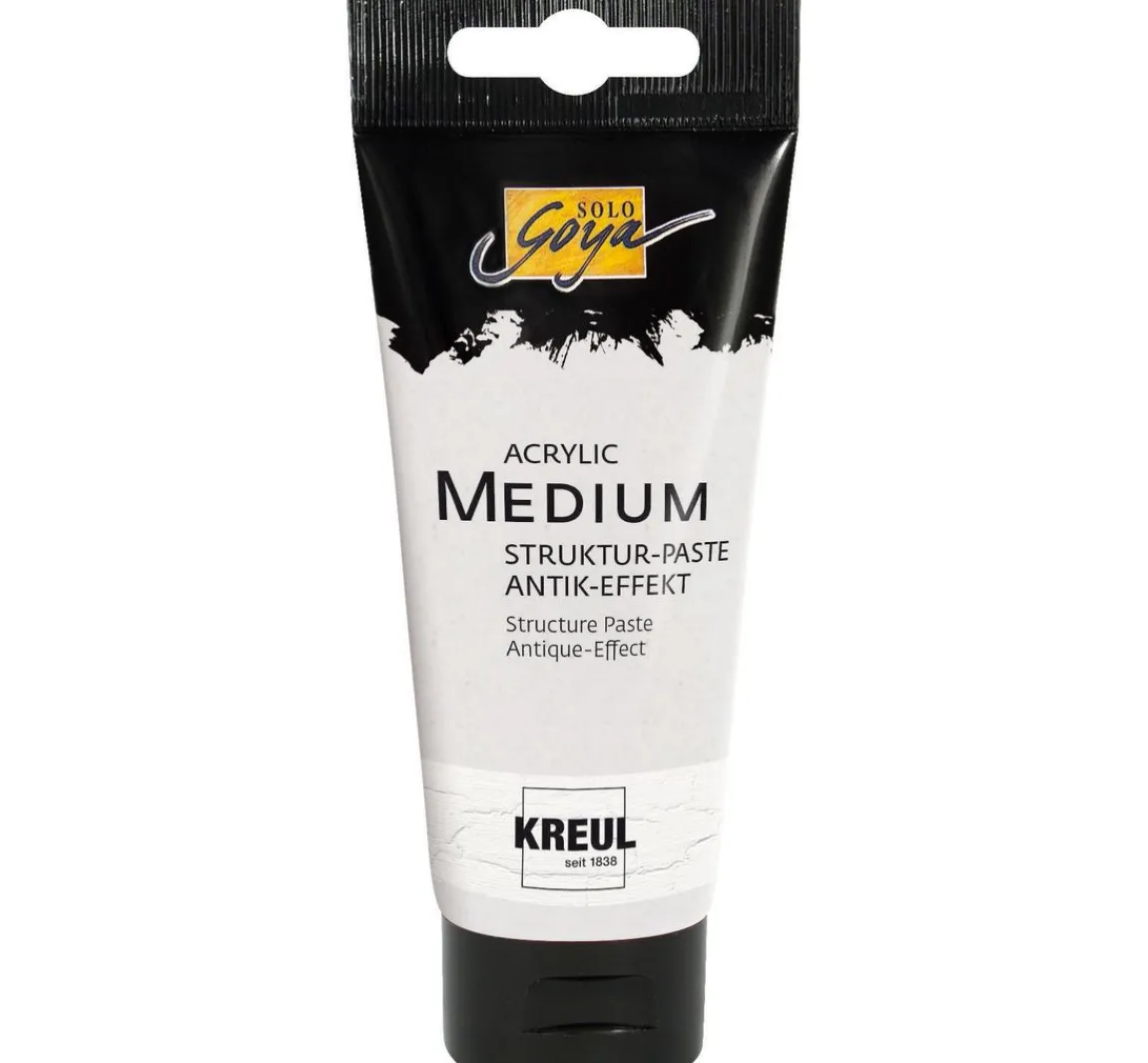 Best Kreul Künstler Acrylic Medium Struktur-Paste Antik-Effekt
