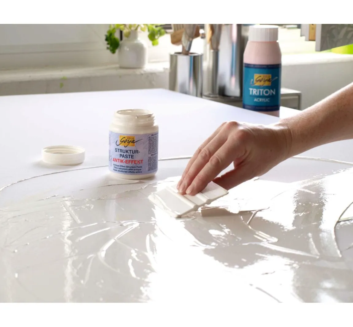 Best Kreul Künstler Acrylic Medium Struktur-Paste Antik-Effekt