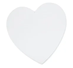 Discount ohne Marke Acryl-Trenn-/Malscheibe "Herz", 10 cm