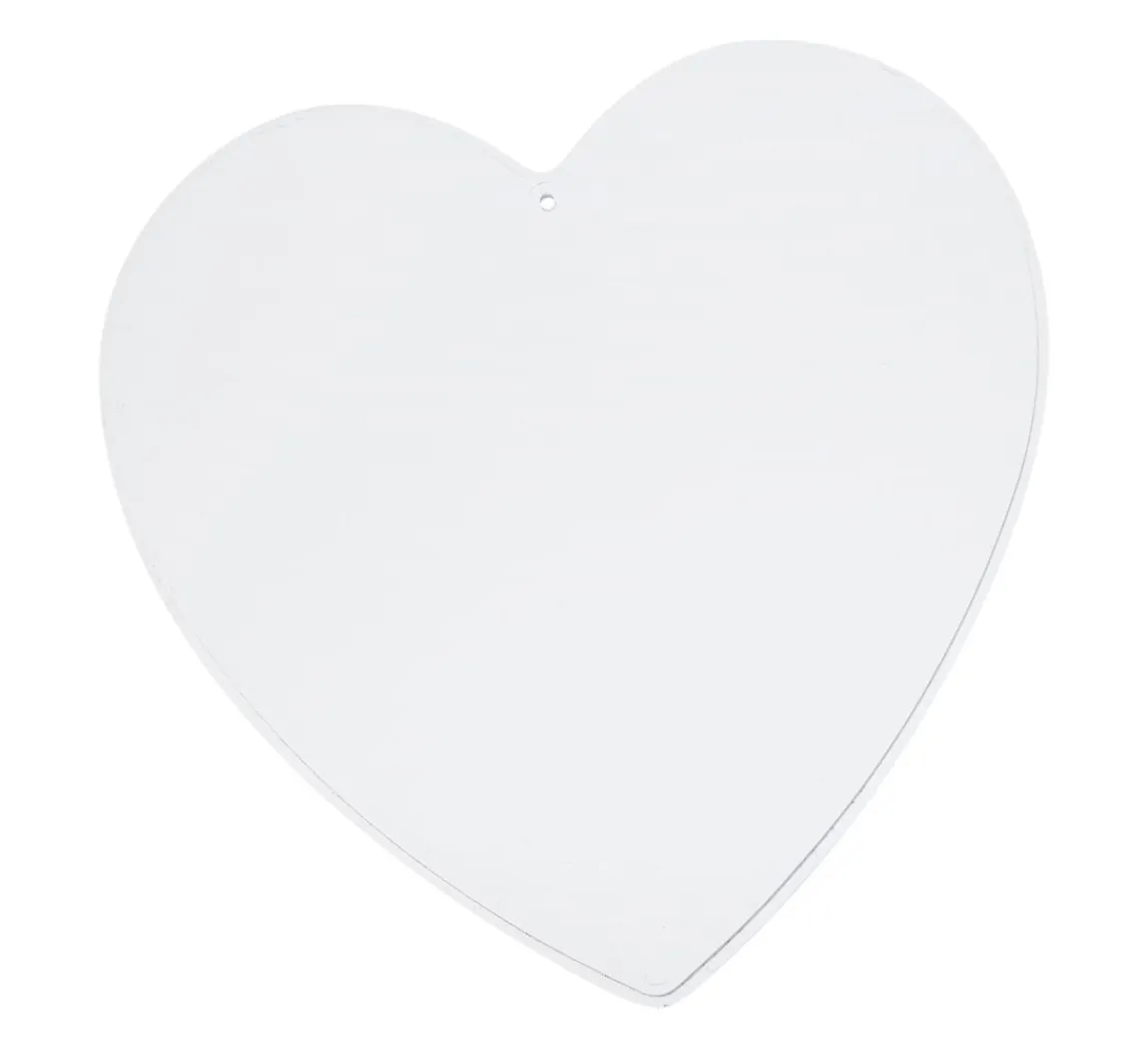 Discount ohne Marke Acryl-Trenn-/Malscheibe "Herz", 10 cm