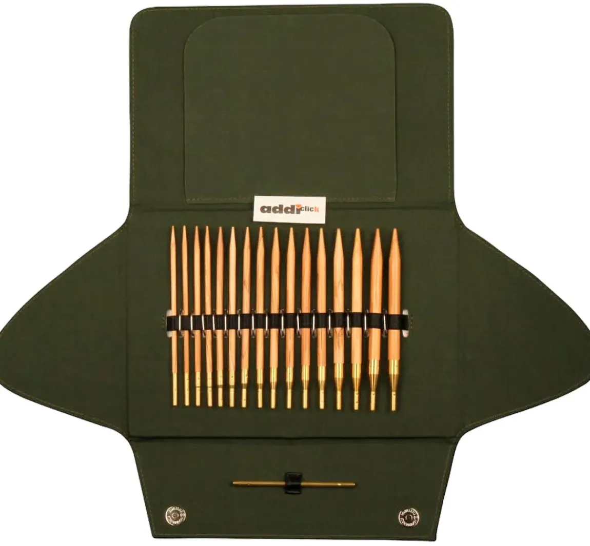 New addi Click Etui Set Olivenholz