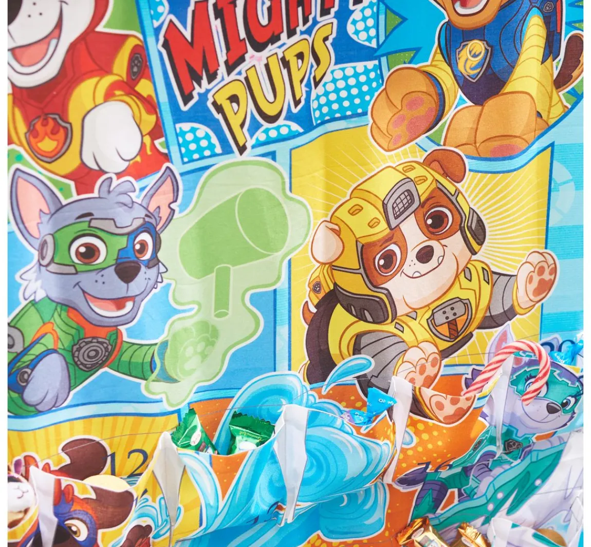 New VBS Marktplatz Adventskalender Stoffpanel "Paw Patrol Mighty Pups", ca. 150 x 80 cm