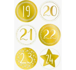 Heyda Adventskalender-Set "Goldene Punkte"