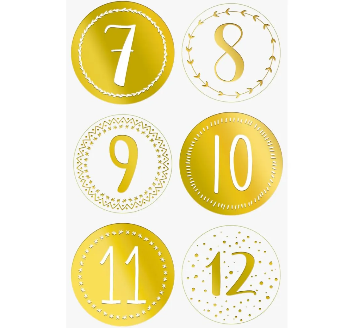 Heyda Adventskalender-Set "Goldene Punkte"
