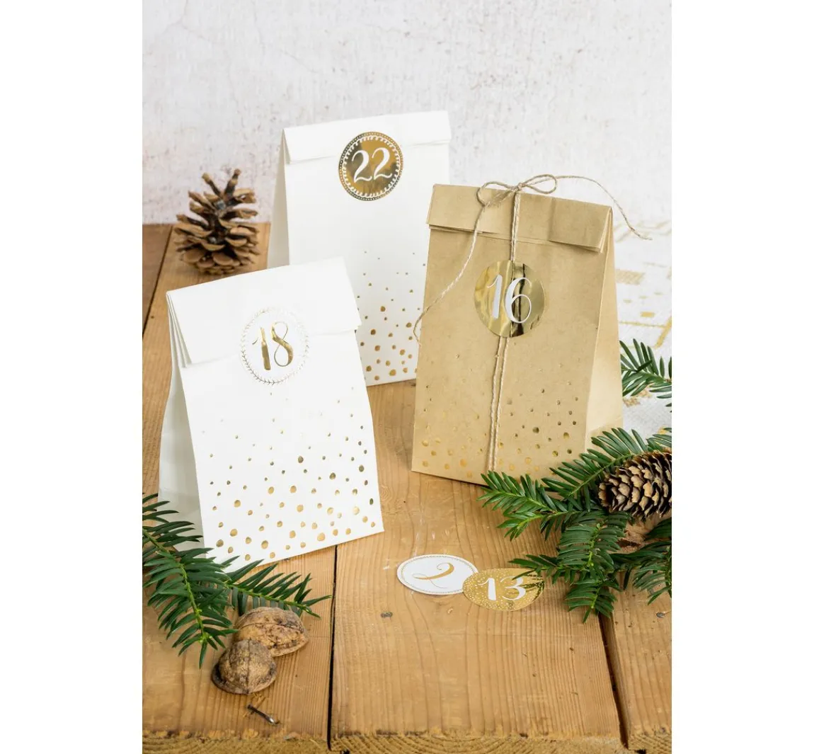 Heyda Adventskalender-Set "Goldene Punkte"