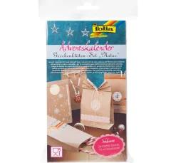 Clearance folia Adventskalender-Set "Kraftpapier", lebensmittelechte Papiertüten