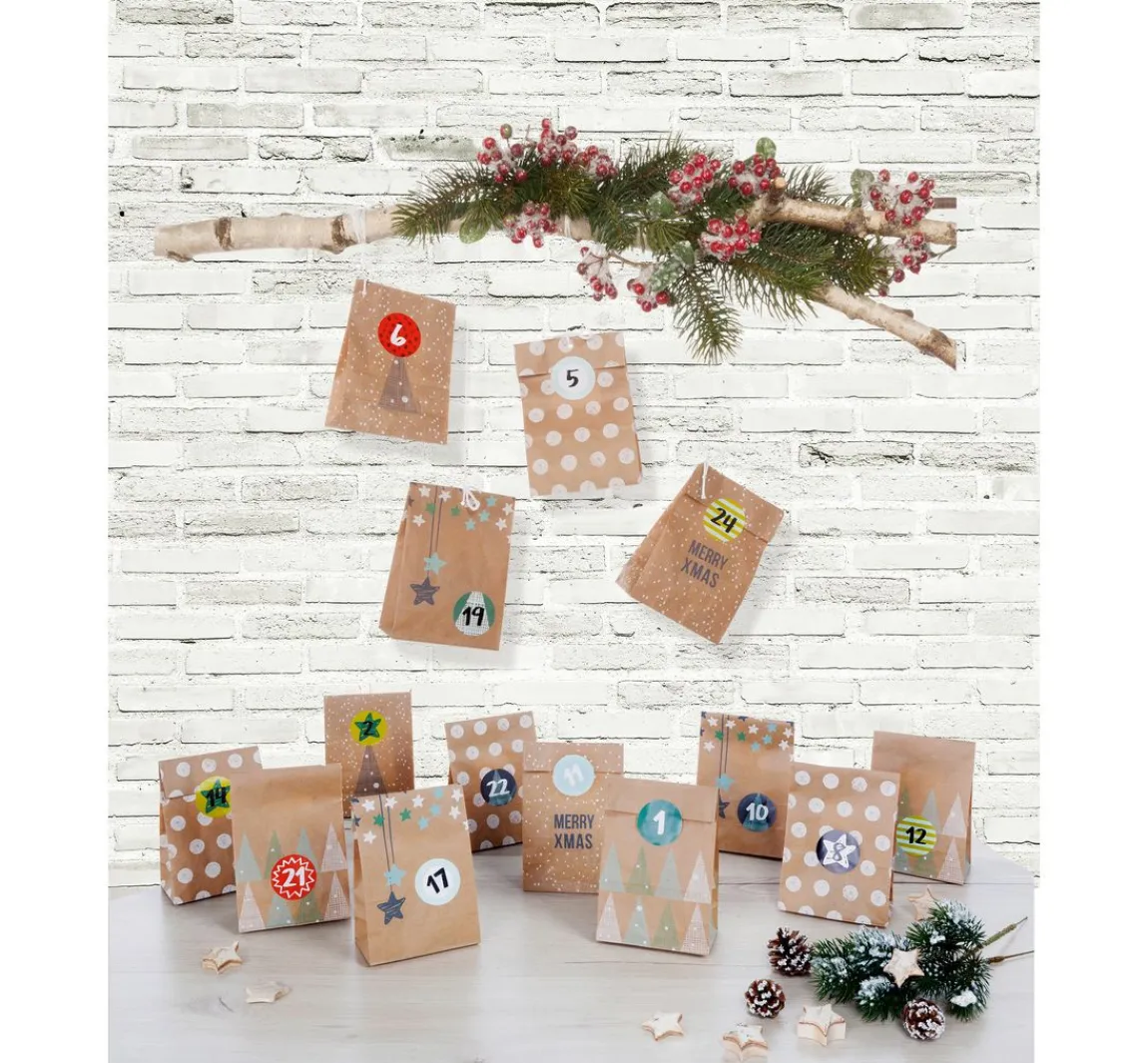 Clearance folia Adventskalender-Set "Nature"