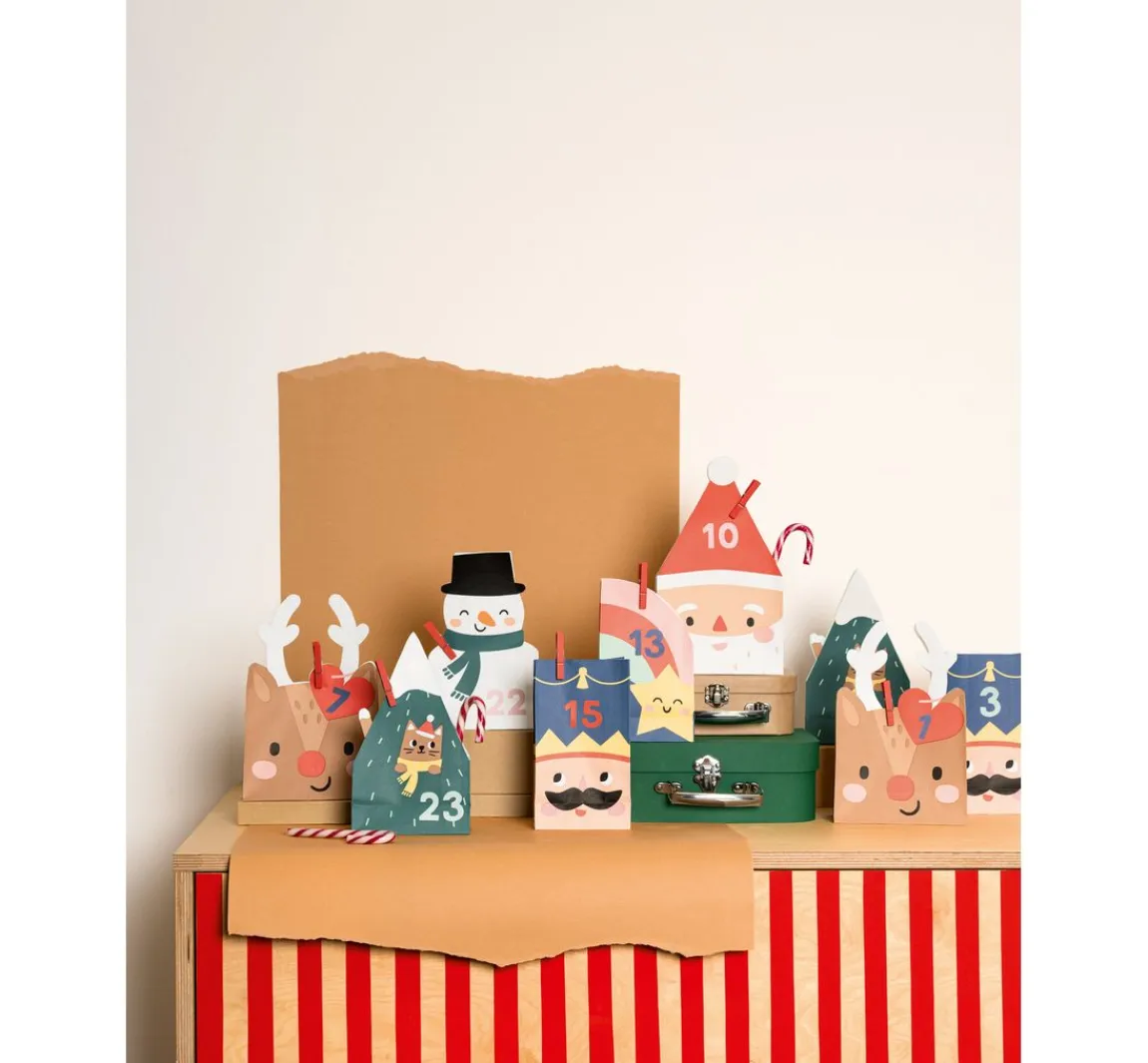 Clearance folia Adventskalender-Set "Santa & Friends"