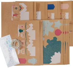 folia Adventskalender-Set "Snow Village"
