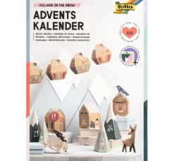 folia Adventskalender-Set "Snow Village"