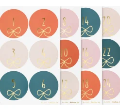 Discount folia Adventskalendersticker "Round Bows"