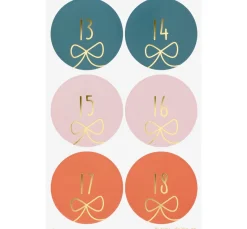 Discount folia Adventskalendersticker "Round Bows"