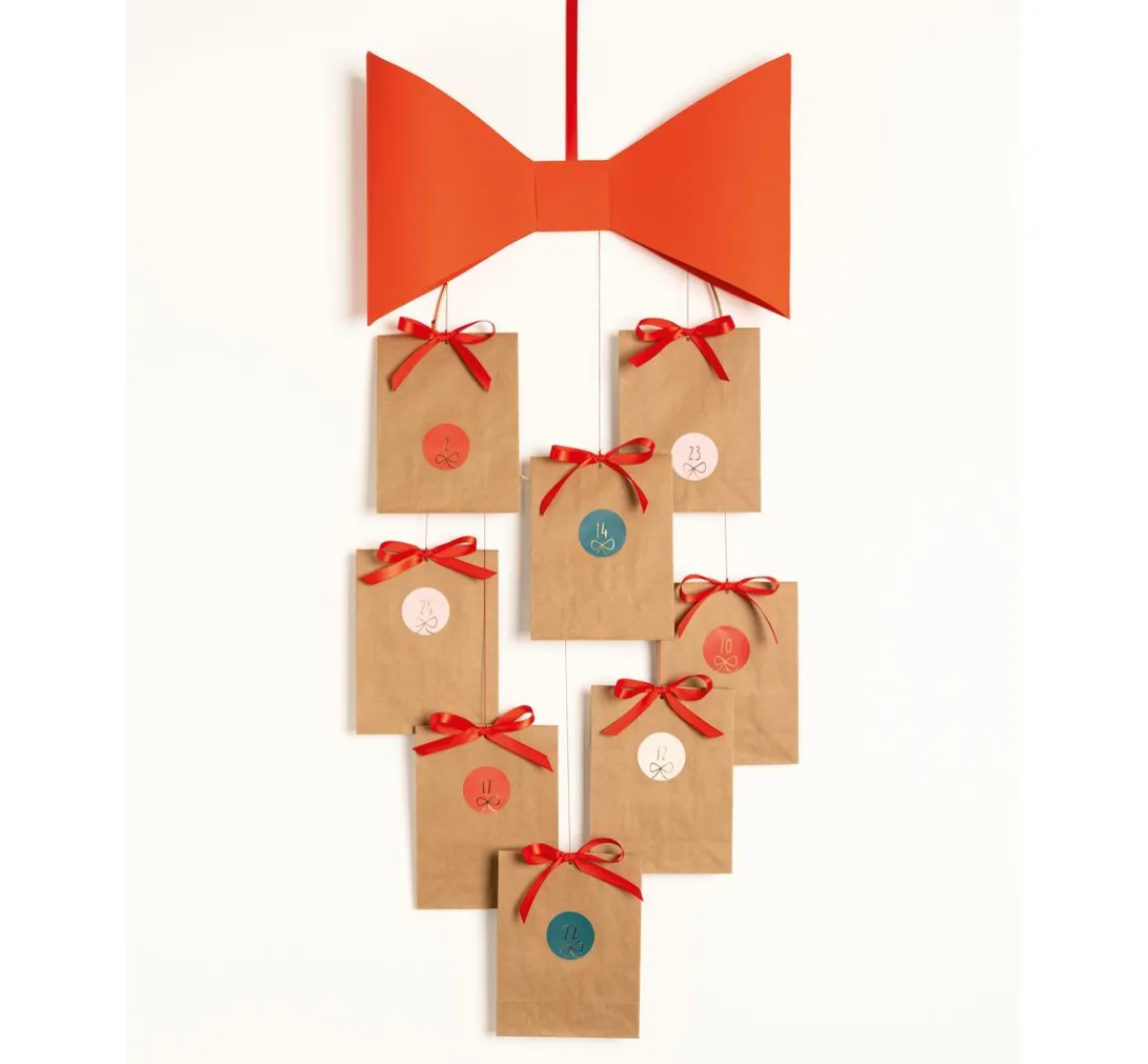 Discount folia Adventskalendersticker "Round Bows"