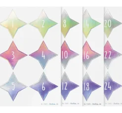 New folia Adventskalendersticker "Sparks Iridescent"