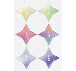 New folia Adventskalendersticker "Sparks Iridescent"