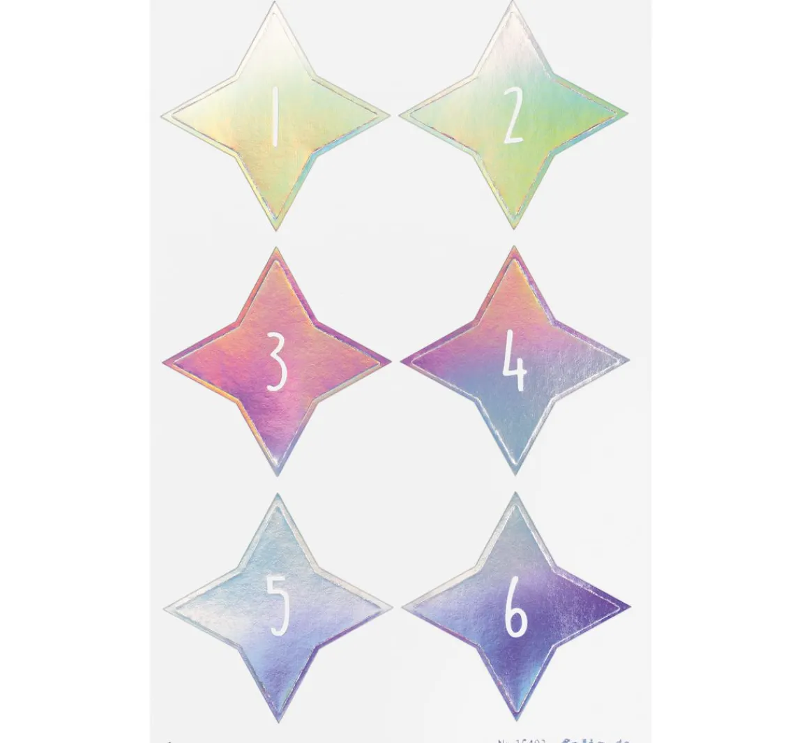 New folia Adventskalendersticker "Sparks Iridescent"