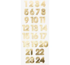 Online folia Adventskalenderzahlen