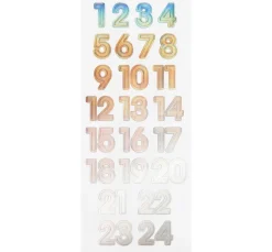 Online folia Adventskalenderzahlen