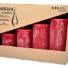Hot Wenzel Adventskerzen "Rustic", abgestuft, 4er-Set