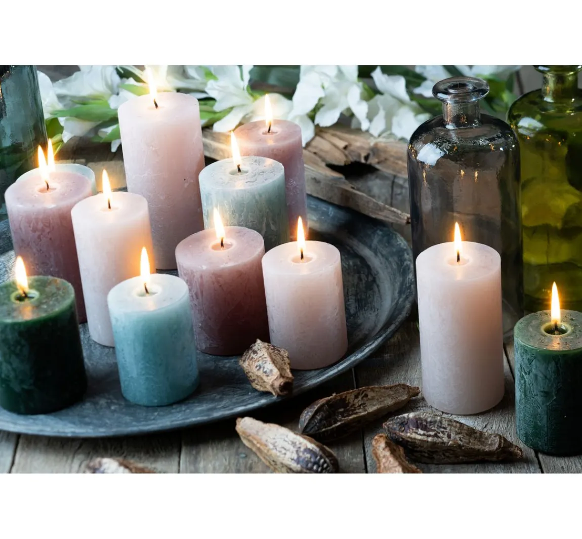 Hot Wenzel Adventskerzen "Rustic", abgestuft, 4er-Set