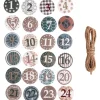 Clearance Rayher Adventszahlen Buttons "Christmas Patterns" mit Klebepunkt