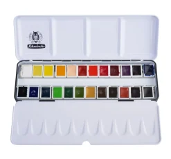 New Schmincke AKADEMIE Aquarellkasten mit ganzen Näpfen