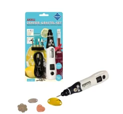 New PEBARO Akku-Gravierset mit 4 Aufsätzen
