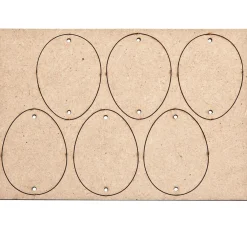 New Pronty Crafts Anhänger "Eier", 6 Stück