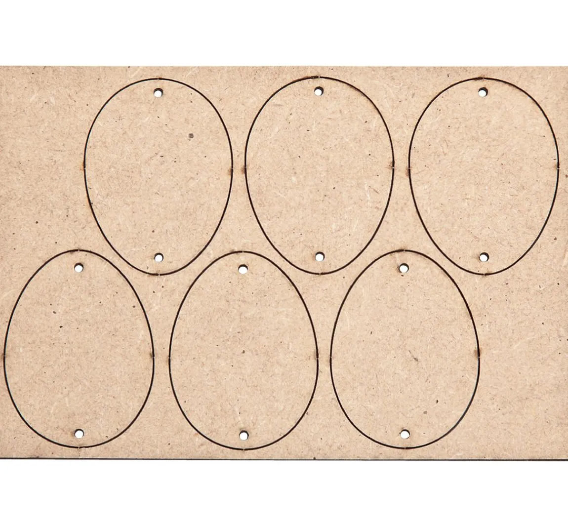 New Pronty Crafts Anhänger "Eier", 6 Stück
