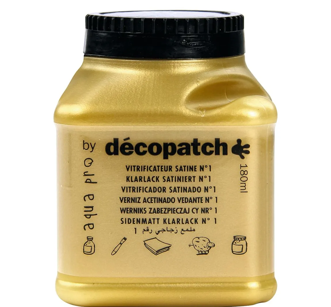 Best décopatch Aquapro-Klarlack " Seidenmatt", 180 ml