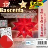 Best folia Bascetta-Stern Set "Transparentpapier", Rot