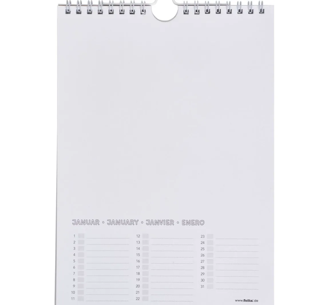 Clearance folia Bastel Dauerkalender, 17 x 24 cm