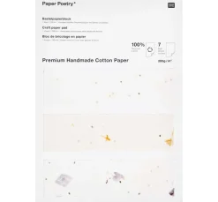 Rico Design Bastelblock "Handgeschöpftes Baumwollpapier"