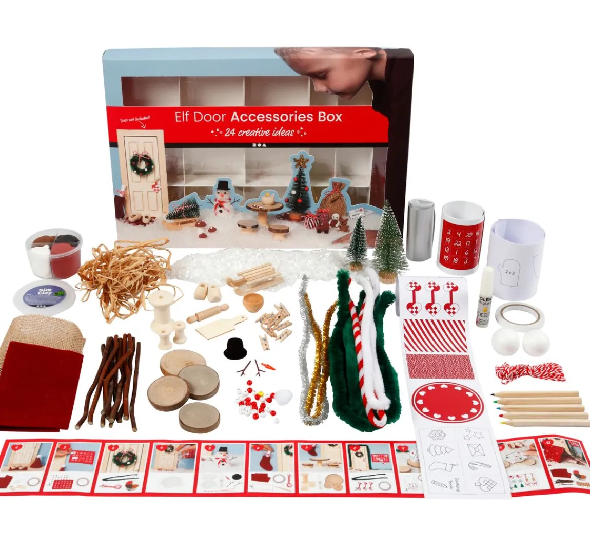 Hot creativ company Bastelbox Wichteltür "Weihnachtsszenen"