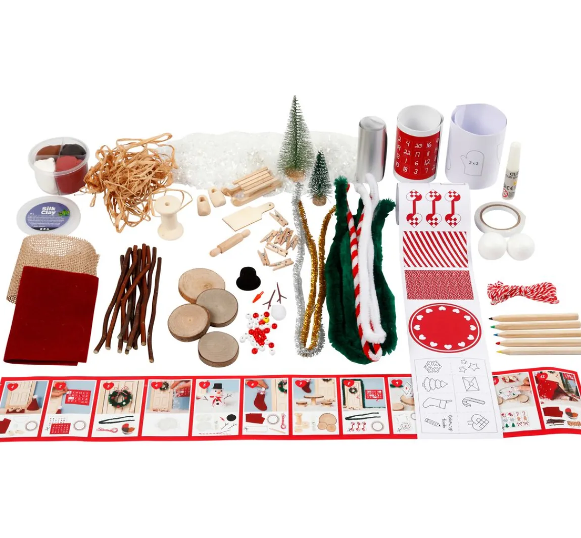 Hot creativ company Bastelbox Wichteltür "Weihnachtsszenen"