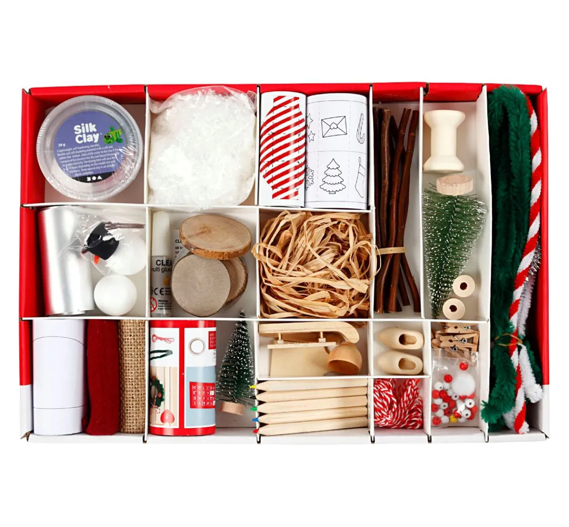 Hot creativ company Bastelbox Wichteltür "Weihnachtsszenen"