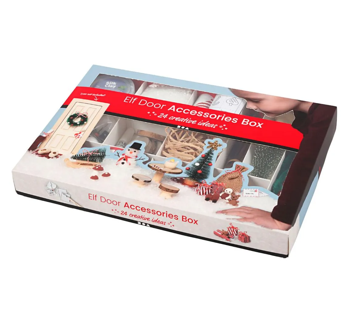 Hot creativ company Bastelbox Wichteltür "Weihnachtsszenen"