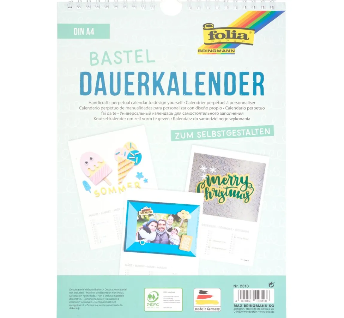 Clearance folia Bastel-Dauerkalender, DIN A4