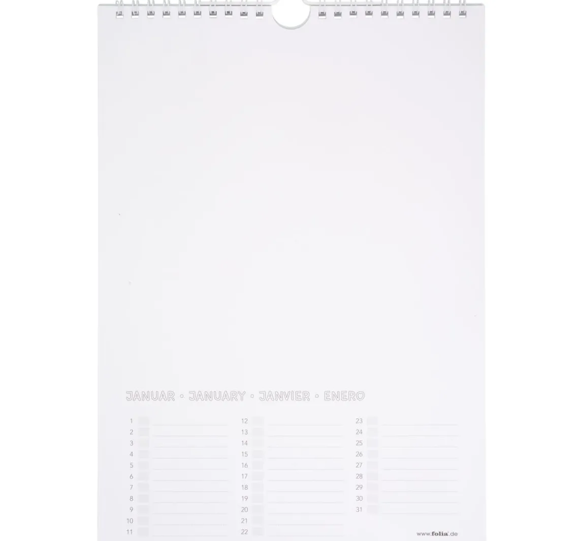 Clearance folia Bastel-Dauerkalender, DIN A4