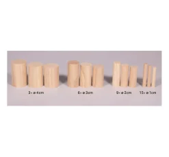 New Rayher Bastelpackung Holz "Rundstäbe"