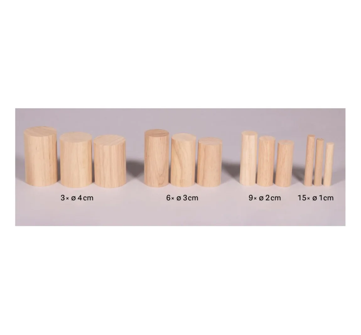 New Rayher Bastelpackung Holz "Rundstäbe"