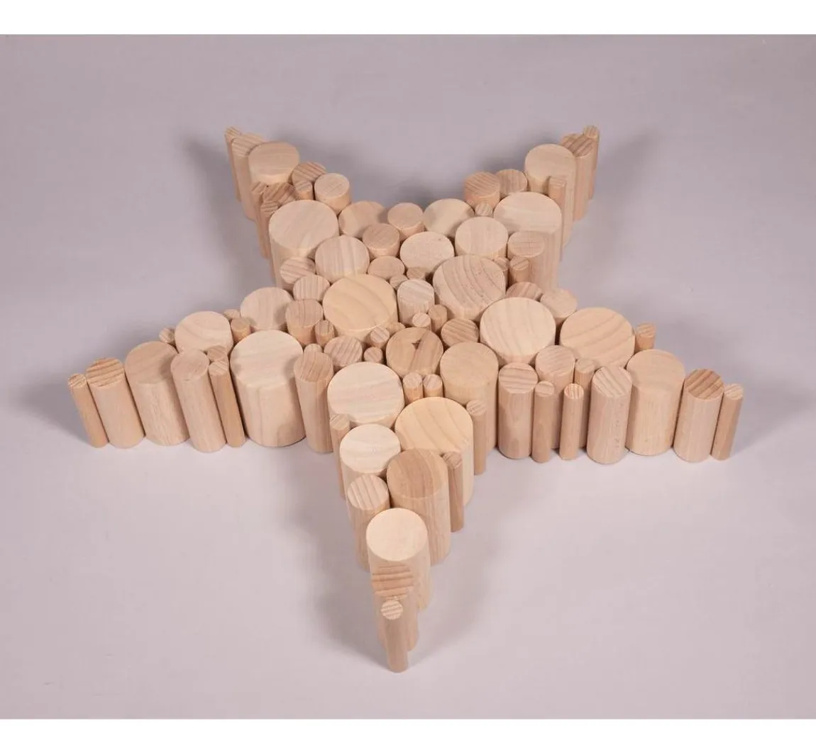 New Rayher Bastelpackung Holz "Rundstäbe"