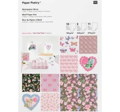 New Rico Design Bastelpapier-Block "La Vie En Rose"