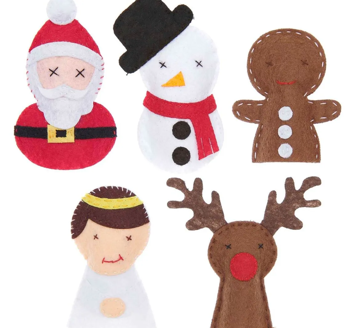 New Rico Design Bastelset Fingerpuppen "Weihnachten"
