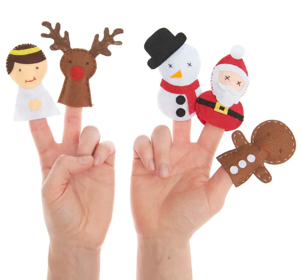 New Rico Design Bastelset Fingerpuppen "Weihnachten"