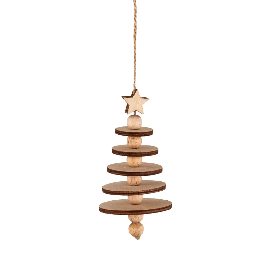 New Rayher Bastelset Holz Baum-Anhänger