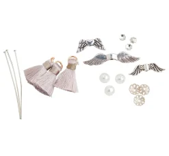 Best PRACHT Bastel-Set "Quastenengel", 3er-Set