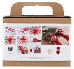 Clearance creativ company Bastelset Weihnachtskugeln "Makramee"
