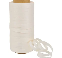 Outlet WE PRÄSENT GREEN Baumwoll Ringelband "Cottonfield", 5 mm